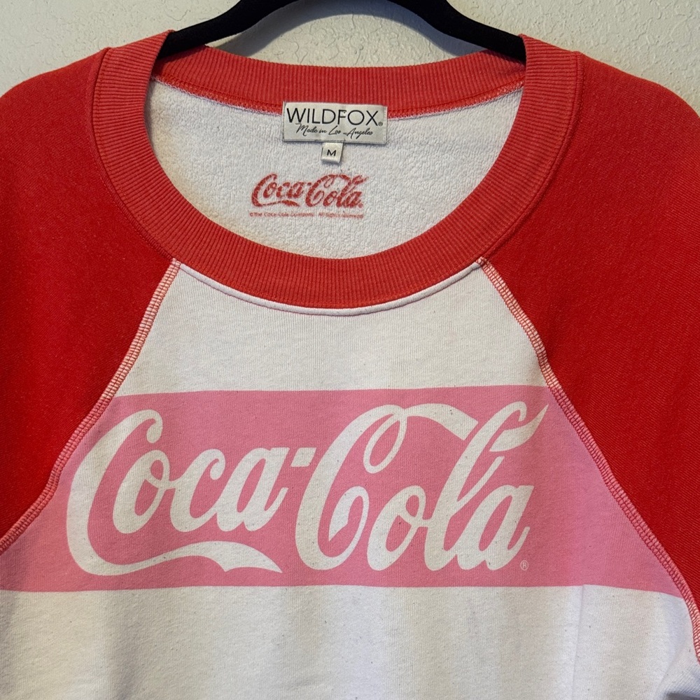 Wildfox Red and White Coca-Cola Sweatshirt - Picture 2 of 4